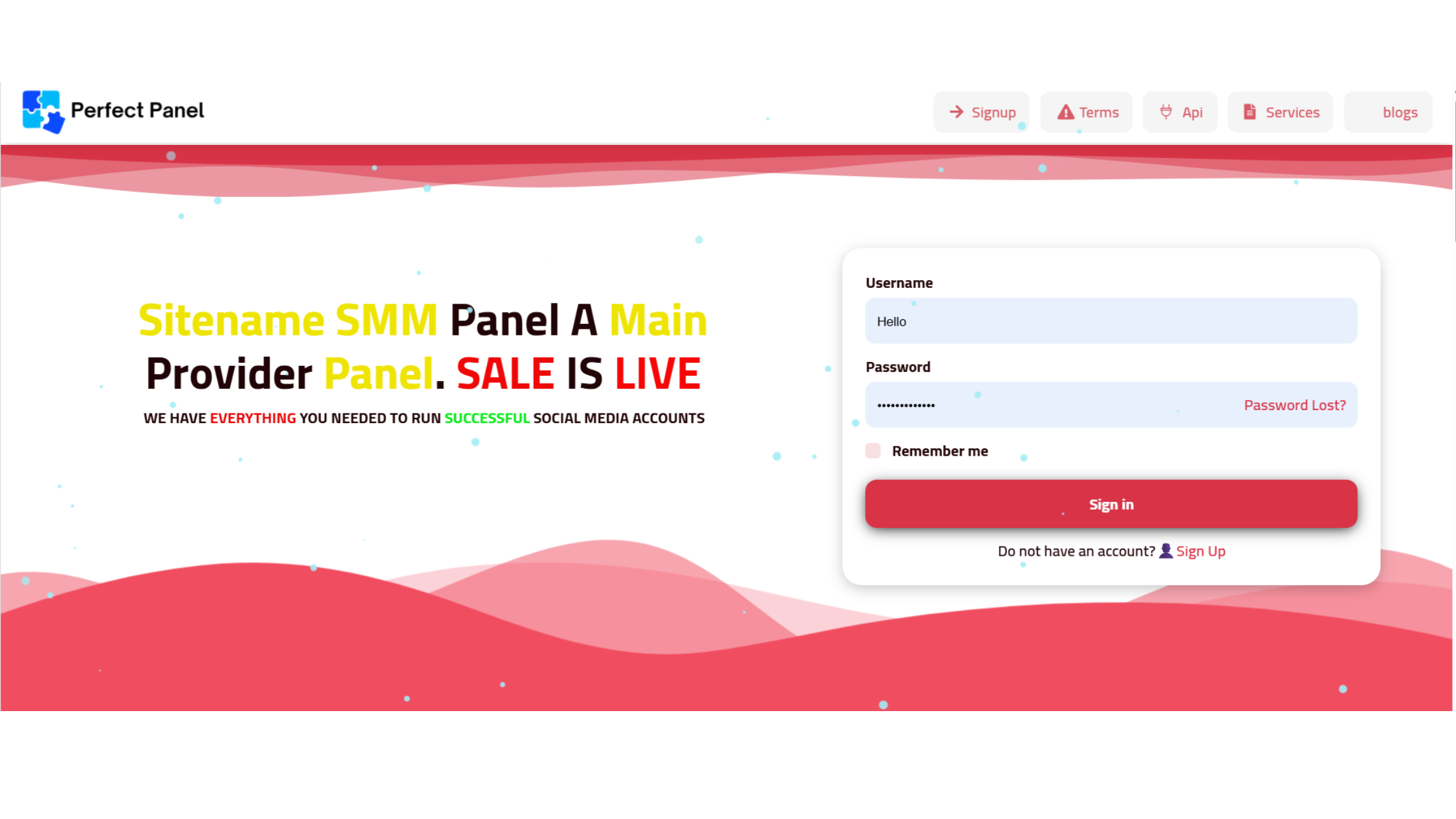 Simplify V2 - Perfect Panel Complete Website